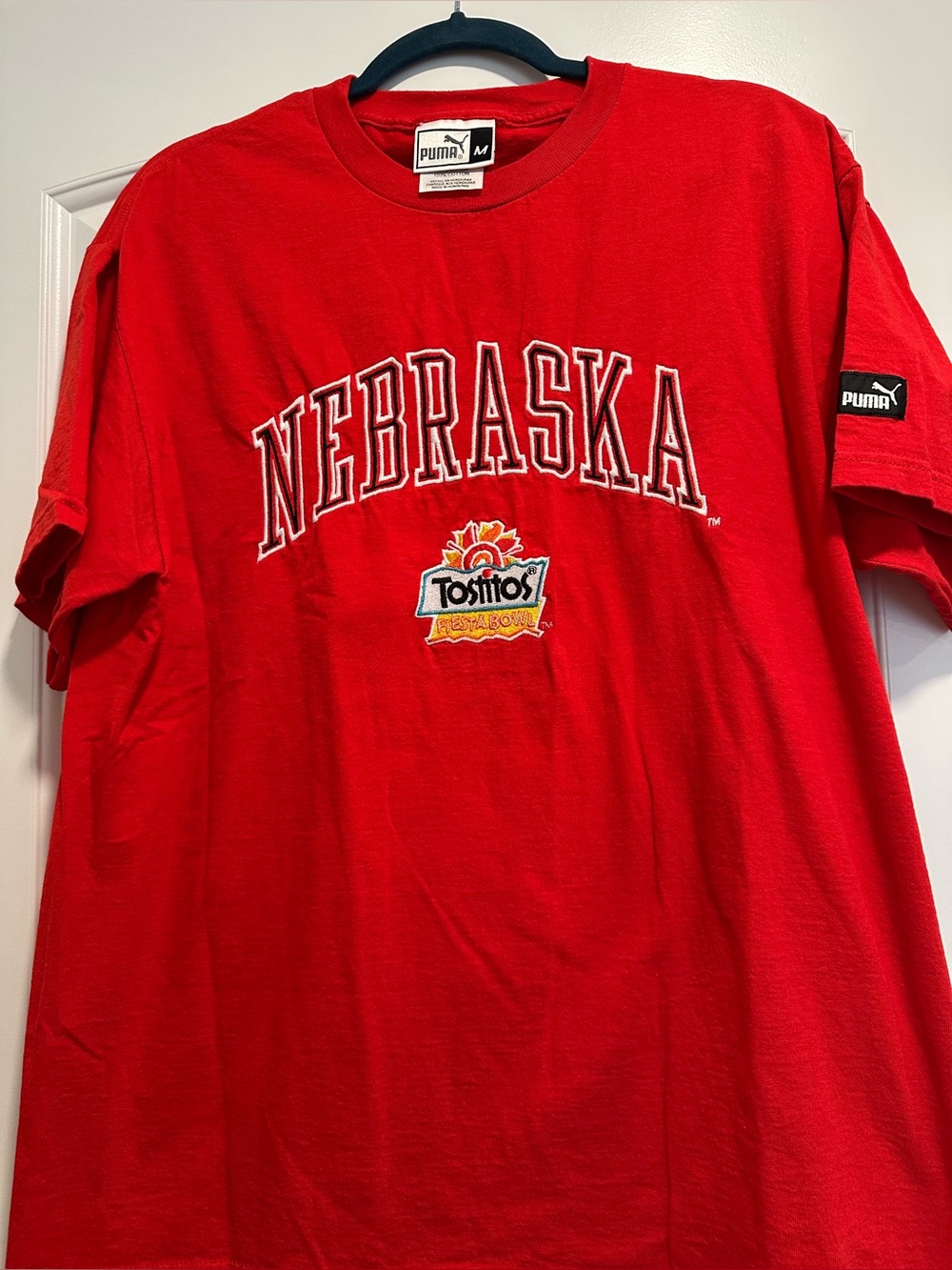Puma-branded Nebraska Collegiate T-Shirt with Tostitos Fiesta Bowl Patch